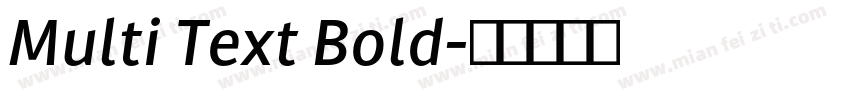 Multi Text Bold字体转换